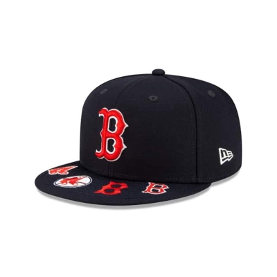 Boston Red Sox Gorra | New Era MLB Visor Hit 59fifty Fitted Cap Mexico - Azules
